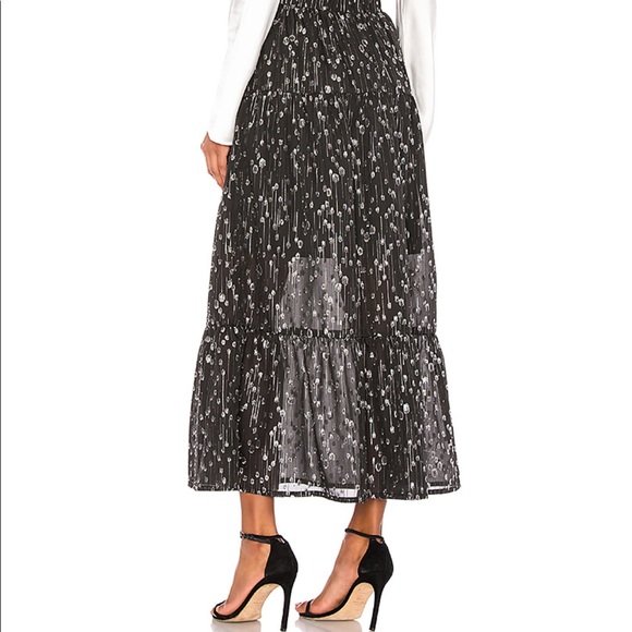 Black & Silver Portia Skirt by Sabina Musayev - Picture 4 of 13